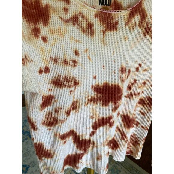 Downtown streetwear Lykke Wullf Madison tie dye long sleeve shirt 100% cotton - Picture 6 of 8